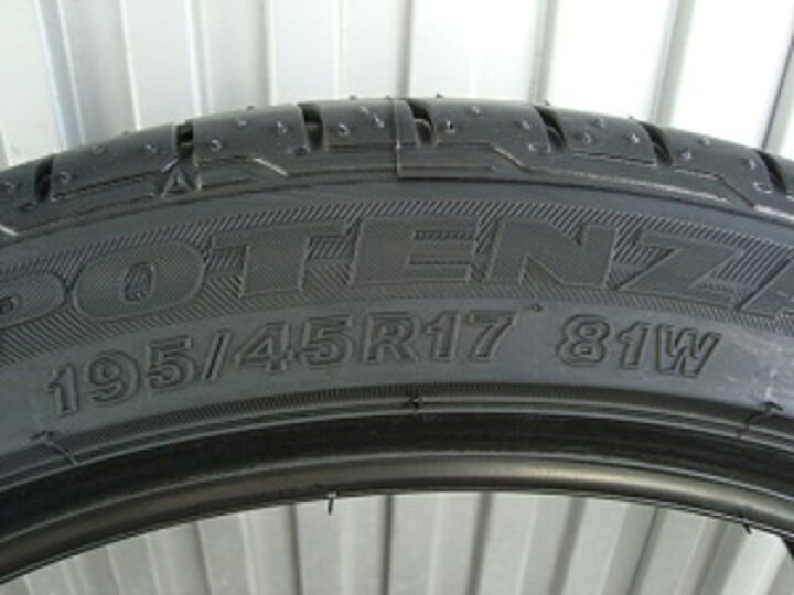 楽天市場】195/45R17 81W AJZ POTENZA RE050A アクアG
