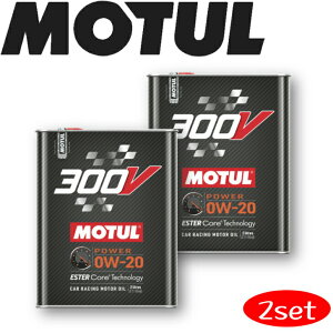 MOTUL300V POWER 0W-20 2L 2{Zbg Ki ԃGWIC S [ T[Lbg htg [VOIC GXex[X
