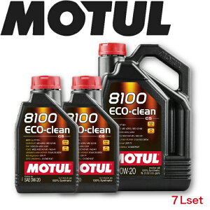 MOTUL8100 ECO-CLEAN 0W-20 5L 1L 7LZbg KiԃGWIC S A