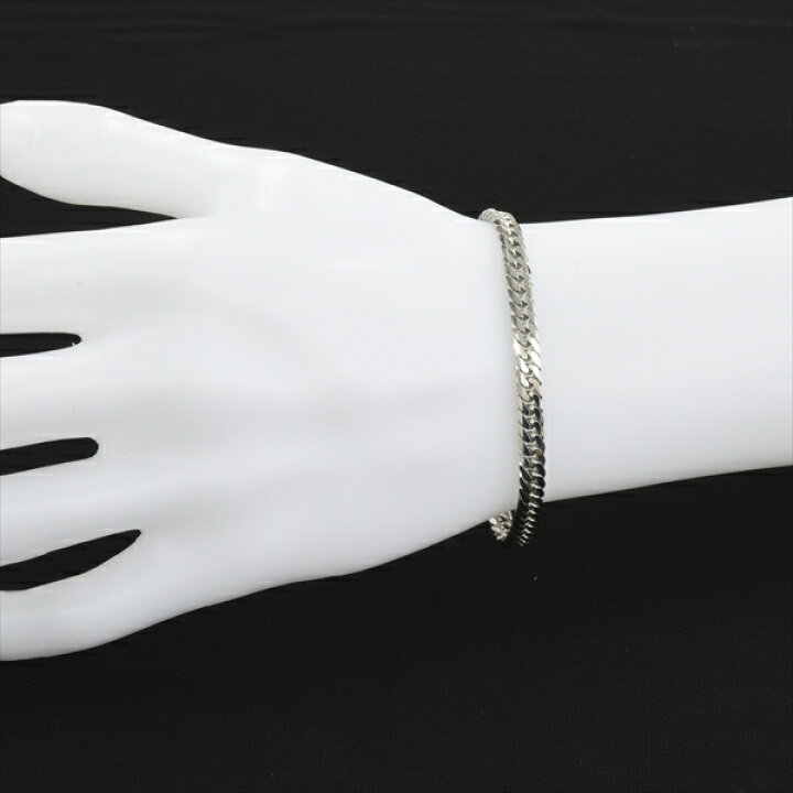 楽天市場】喜平 ブレスレット プラチナ PT850 6面ダブル 20cm 30g 
