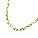 ペーパークリップチェーン K18 ネックレス 5.5mm幅 60cm クリップチェーン アズキ 18金 刻印 中空 新品