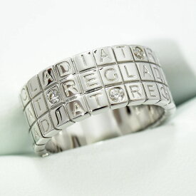 ポンテヴェキオ リング グラディエーター Ponte Vecchio 指輪 ダイヤモンド 0.22ct K18WG 750 約15号 新品仕上げ 中古
