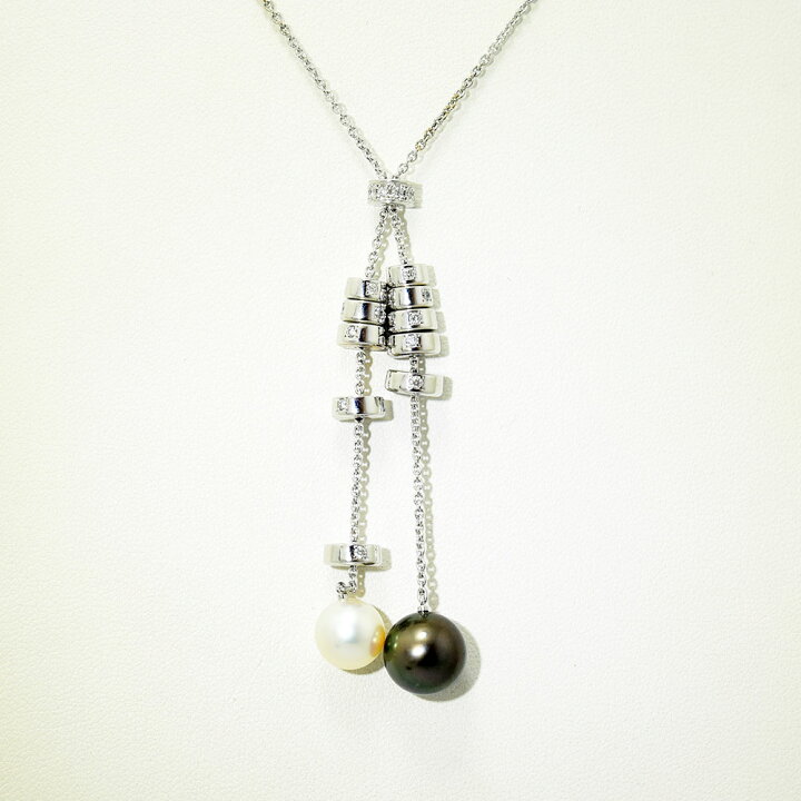 楽天市場】ミキモト ネックレス MIKIMOTO ロング あこや真珠 黒蝶真珠 