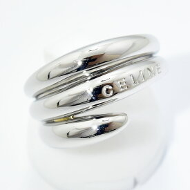 セリーヌ リング CELINE 指輪 ロゴ ルビー 0.02 PT900 約13号 新品仕上げ 中古