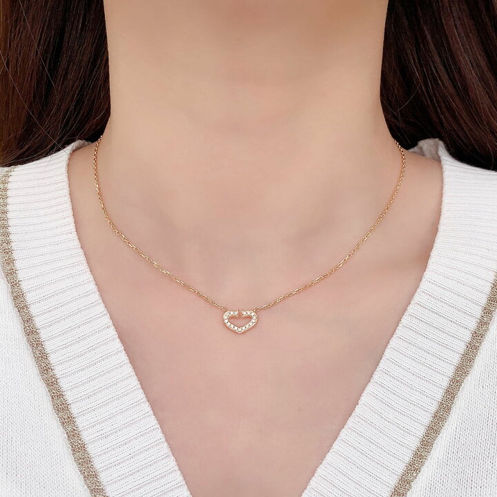 楽天市場】カルティエ ネックレス Cハート Cartier ペンダント  