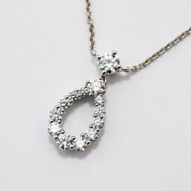 ハリーウィンストン ネックレス ループ・バイ・ハリー・ウィンストン HARRY WINSTON ペンダント ドロップ ダイヤモンド PT950 新品仕上げ 中古