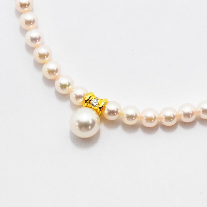 楽天市場】ミキモト ネックレス MIKIMOTO あこや真珠 ダイヤモンド 