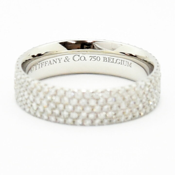 楽天市場】ティファニー リング メトロ TIFFANY&Co. 指輪 5ロウ パヴェ 