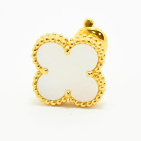 ヴァンクリーフ＆アーペル ピアス ヴィンテージアルハンブラ VanCleef&Arpels 片側 片耳 マザーオブパール K18 750 新品仕上げ 中古