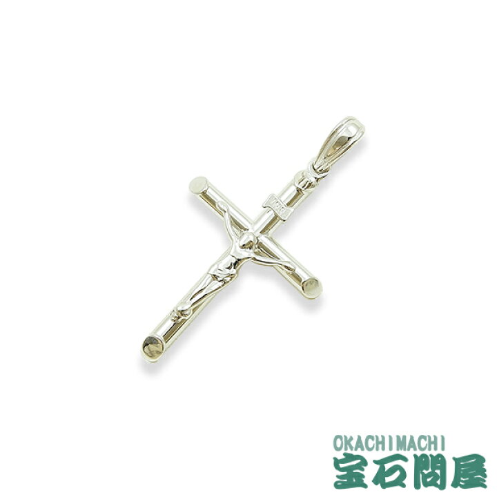 楽天市場】クロス ペンダントトップ K18WG 十字架 キリスト INRI M 