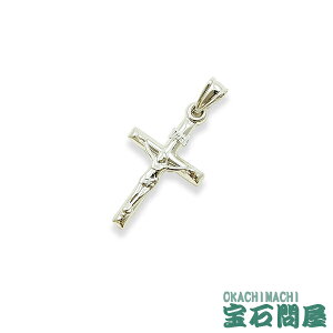 K18WG キリスト INRI Sサイズ 丸棒タイプ ホワイトゴールド クロス ペンダントトップ 十字架 モチーフ 750 18金 新品