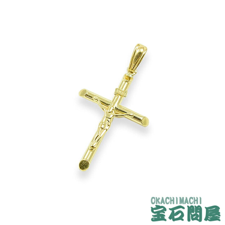楽天市場】クロス ペンダントトップ K18 十字架 キリスト INRI Mサイズ  