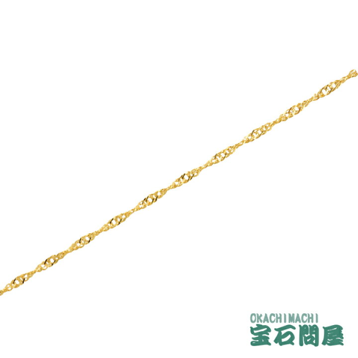 楽天市場】K18 スクリューチェーン ブレスレット 1.8mm幅 18cm 造幣局 