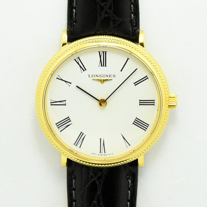 楽天市場】ロンジン 中古 メンズ LONGINES L847 手巻き 金無垢 K18 750 