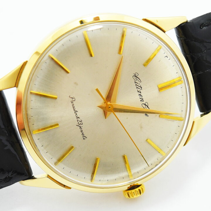楽天市場】シチズン 中古 メンズ CITIZEN エース A15001 手巻き YG 