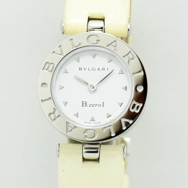 ブルガリ 時計 レディース BVLGARI ビーゼロワン BZ22S B.zero1 クォーツ SS ステンレススチール エナメル ホワイト コンプリートサービス 中古