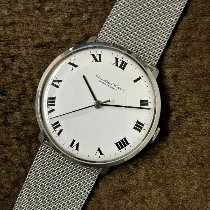 楽天市場】IWC シャフハウゼン 腕時計 メンズ 手巻き ホワイトローマン 