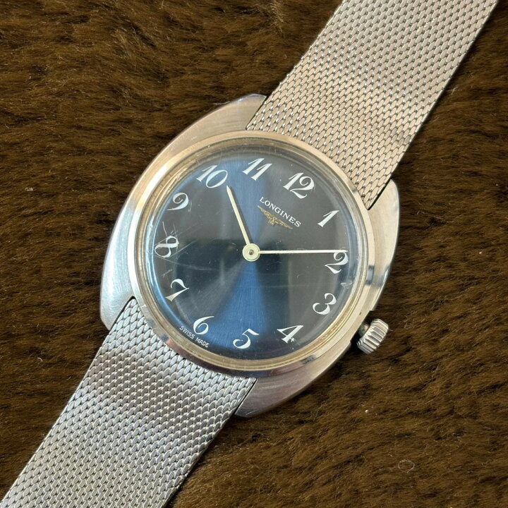 楽天市場】LONGINES ロンジン 腕時計 メンズ 手巻き ブルー文字盤 