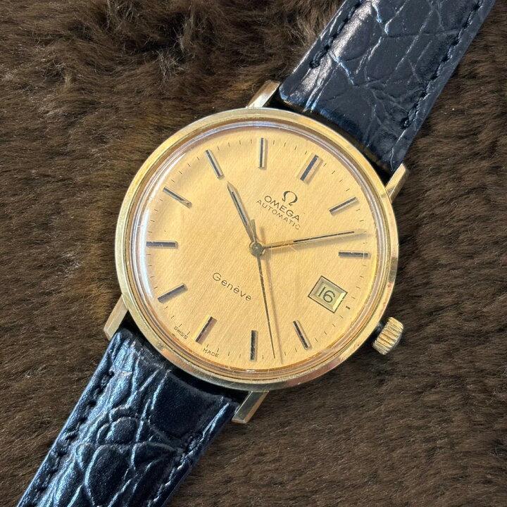 OMEGA Geneveオメガ ジュネーブメンズ自動巻アンティーク腕時計 