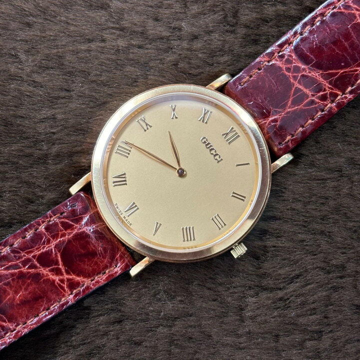 楽天市場】GUCCI グッチ 腕時計 メンズ ラウンド 700M K18 YG クォーツ  
