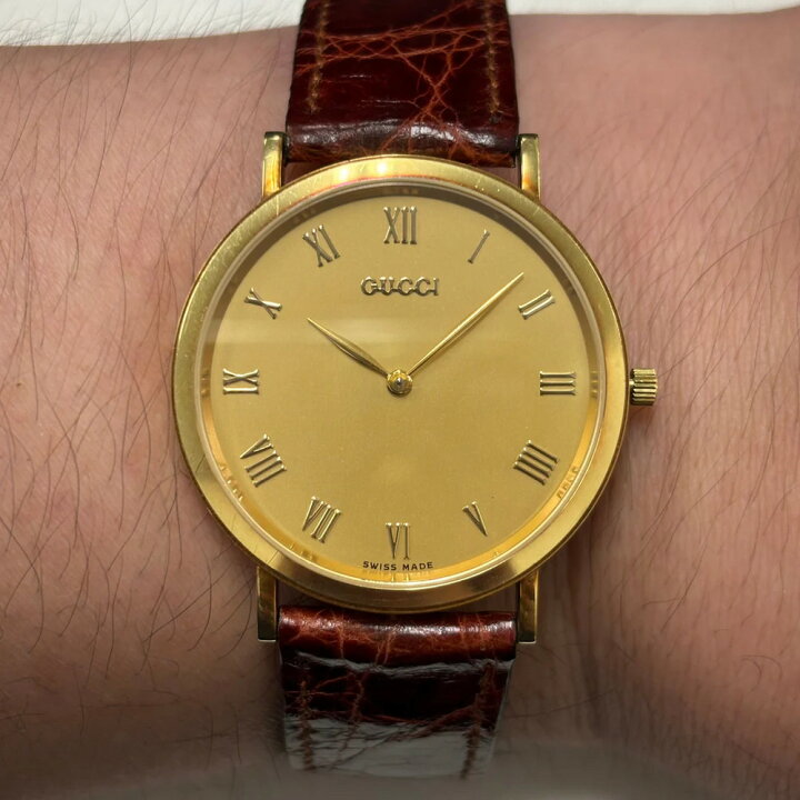 楽天市場】GUCCI グッチ 腕時計 メンズ ラウンド 700M K18 YG クォーツ 