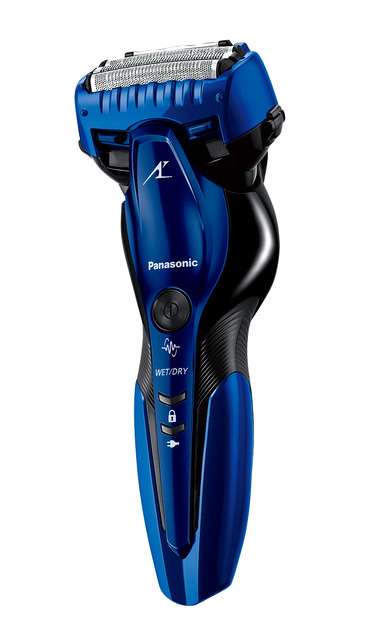 【送料無料】リニアモーター駆動でお風呂剃りでもパワーが落ちない3枚刃。 メンズシェーバー Panasonic ラムダッシュ 3枚刃 ES-ST8R-A 青