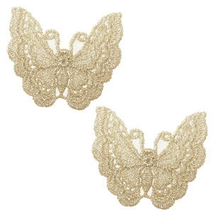 MOKUBA(木馬) メタリックレースモチーフ(PFR6713) 35.シルバー 2個入 07Ac99_