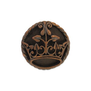 クイーンズティアラメタルボタン(10080250) 18mm MAC.アンティークブロンズ 08Bg99_