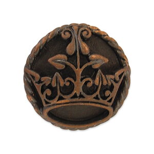 クイーンズティアラメタルボタン(10080250) 23mm MAC.アンティークブロンズ 08Bg99_