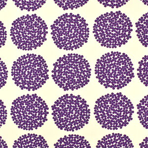 生地 10番キャンバス あじさいプリント(UP5553) N.アイボリー地×パープル 09Af16_