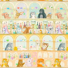 ＼期間限定20%OFF／ 生地 22fabric -ニャンニャンファブリック- 7th collection 22ムーディーバー/ローン（DP4435） 6C.イエロー 09Ac04_