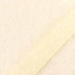 ワッシャー加工オーガンジー生地 シャンブレークロス(1600SS) 31.クリーム 10Bg10_