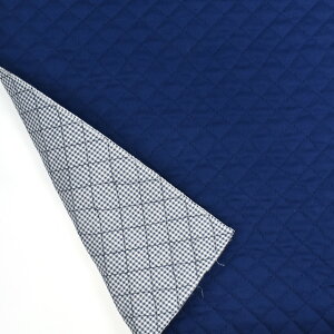 キルティング生地 リバーギンガムキルト(22-2551) 8.ネイビー 09Bi20_