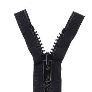 YKK 10ビスロンファスナー(10VF DA MR) 逆開オープン 100cm 580.黒 08Co99_