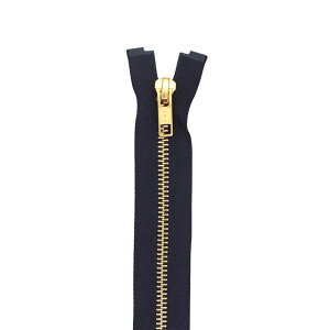 YKK メタルファスナー エバーブライト(5RGP DA OP) ゴールド オープン 100cm 169.ディープネイビー 08Co99_