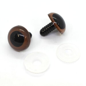 ぬいぐるみ・あみぐるみ材料 プラスチックアイ 18mm(AE60C-07) ブラウン 06Bm99_
