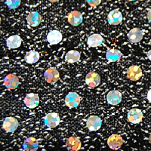 生地 スパンラメジャージミニ(818) 2.黒×シルバーホログラム 10Ad06_