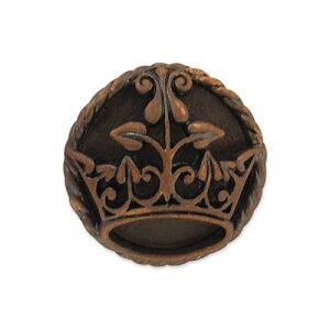 クイーンズティアラメタルボタン(10080250) 21mm MAC.アンティークブロンズ 08Bg99_