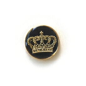 王冠模様メタルボタン（AY6249） 23mm Goq.ゴールド×ブラック (H)_6a_