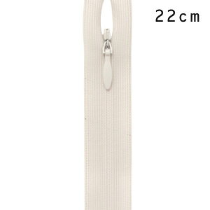 YKK コンシールファスナー 止め(2cc) 22cm 571.ピンクホワイト 08Co99_