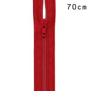 YKK 3コイルファスナー オープン(3CF DAO OP) 70cm 519.スカーレット 08Co99_
