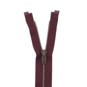 YKK メタルファスナー(3GKB DA OP) アンティークゴールド オープン 100cm 864.マルーン 08Co99_