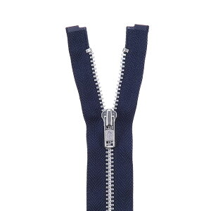 YKK メタルファスナー YZiP(4Y DA OP) シルバー オープン 60cm 960.紺 08Co99_
