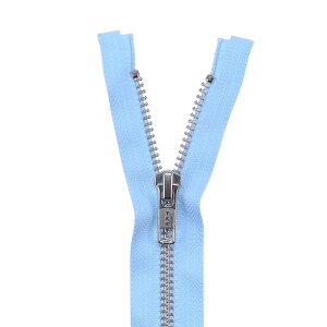 YKK メタルファスナー YZiP(5Y DA OP) シルバー オープン 60cm 542.アイスブルー 08Co99_