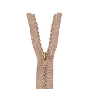 YKK メタルファスナー エバーブライト(3MGP DA OP) ゴールド オープン 100cm 573.ベージュ 08Co99_