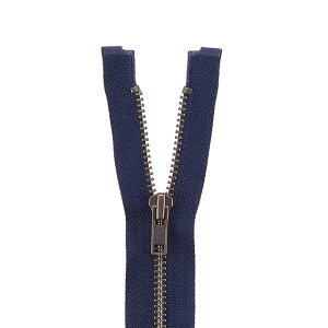 YKK メタルファスナー(4GKB DA OP) アンティークゴールド オープン 100cm 960.紺 08Co99_