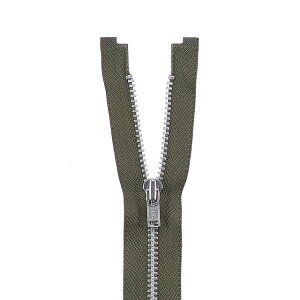 YKK メタルファスナー YZiP(3Y DA OP) シルバー オープン 60cm 566.モスグリーン 08Co99_