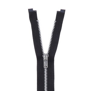 YKK メタルファスナー YZiP(3Y DA OP) シルバー オープン 180cm 580.黒 08Co99_