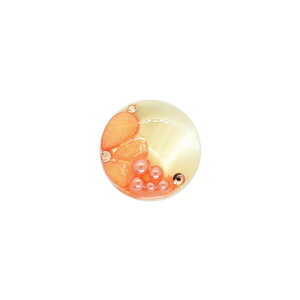 �{�^�� �V�F���ׁ[�X�t�����[�W���G���{�^�� �i86892�j 18mm 34.�I�����W 08Bg99_