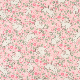 生地 Cath Kidston-キャスキッドソン JUMPING BUNNIES ジャンピング・バニーズ（AWCK11） BLUSH (H)_k4_